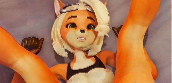  Futa - Crash Bandicoot - Tawna fucks Coco - 3D Porn